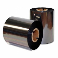 Ribbon Plata cera 80mm x 300m. Mandril 1/2 pulgada