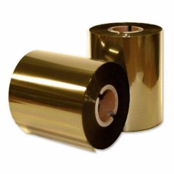 Ribbon Oro cera 80mm x 300m. Mandril 1/2 pulgada