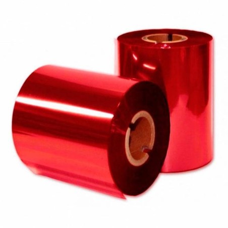 Ribbon Rojo resina 55mm x 100m. Mandril 1 pulgada