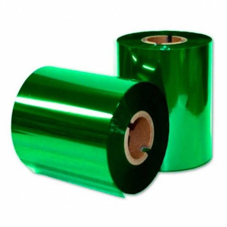 Ribbon Verde resina 55mm x 100m. Mandril 1/2 pulgada