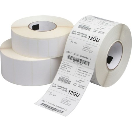 Etiqueta Blanco Mate Impresora Transferencia Térmica 40x25 y 115mm diámetro Etiqueta Blanco Mate Impresora Transferencia Térmica 40x25 y 115mm diámetro
